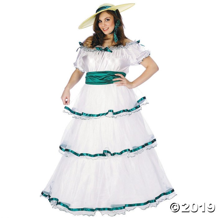 Women's Plus Size Southern Bell Costume - XXL (1 Set(s)) Women's Plus Size Southern Bell Costume - XXL (1 Set(s))
