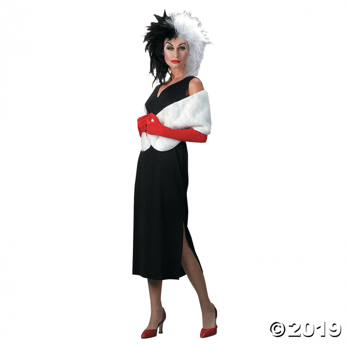 Women's Cruella De Vil Costume - Standard (1 Piece(s))