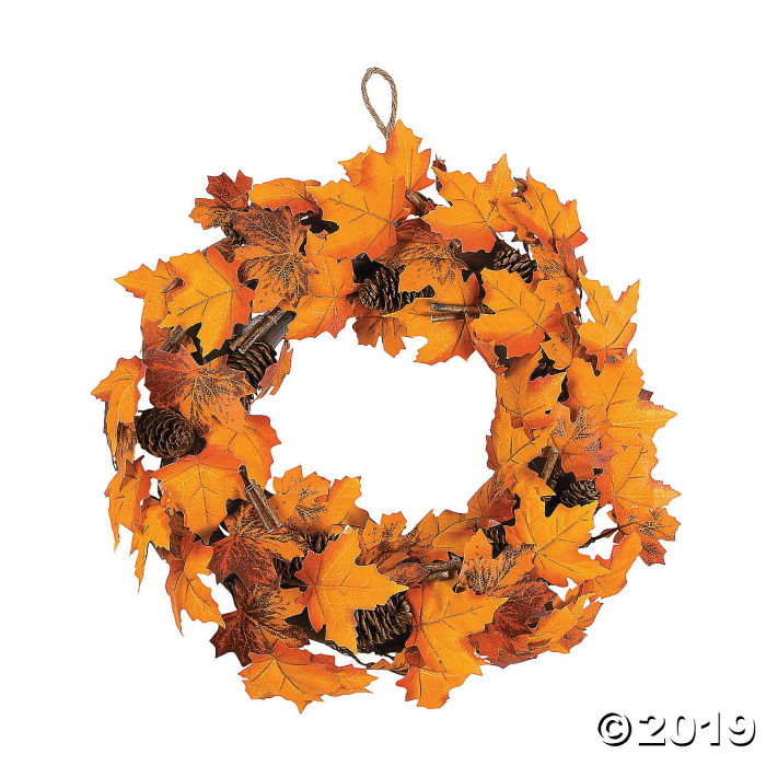 Fall Maple Leaves Wreath (1 Piece(s))