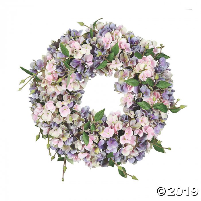 Vickerman 18" Blue and Pink Hydrangea Wreath (1 Piece(s))