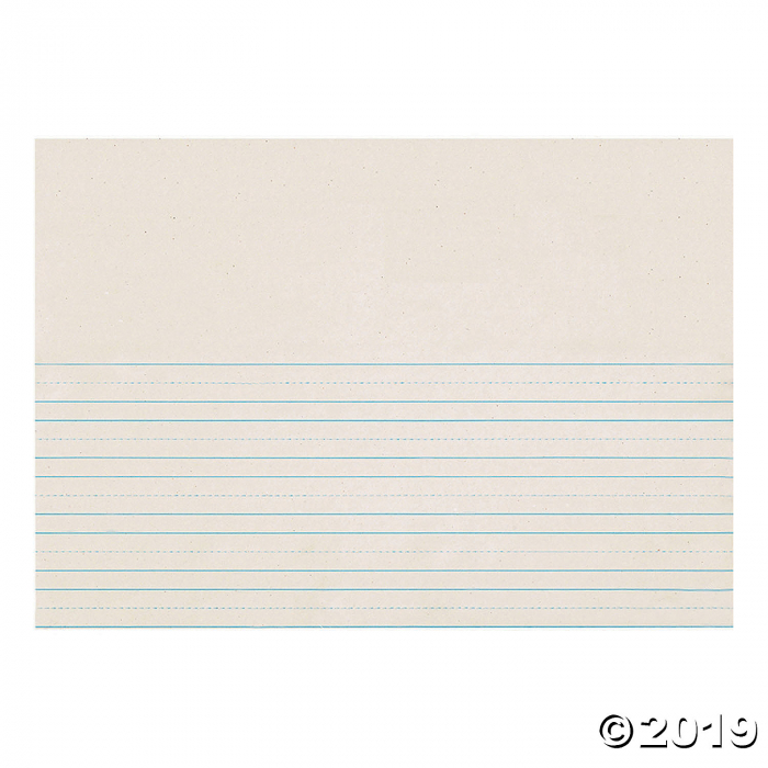 Newsprint Handwriting Paper, Picture Story, 7/8" Ruled (Long Way), 18 ...