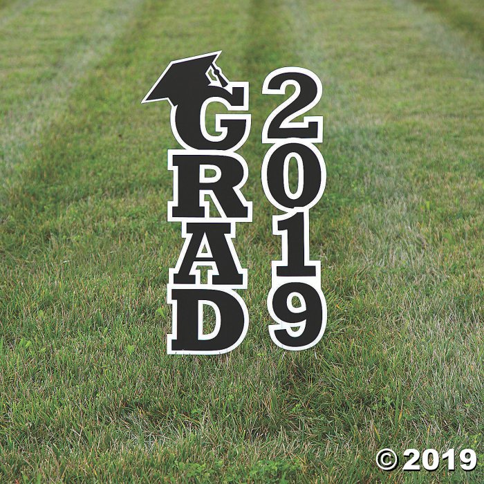 Black 2019 Grad Yard Signs (1 Set(s))