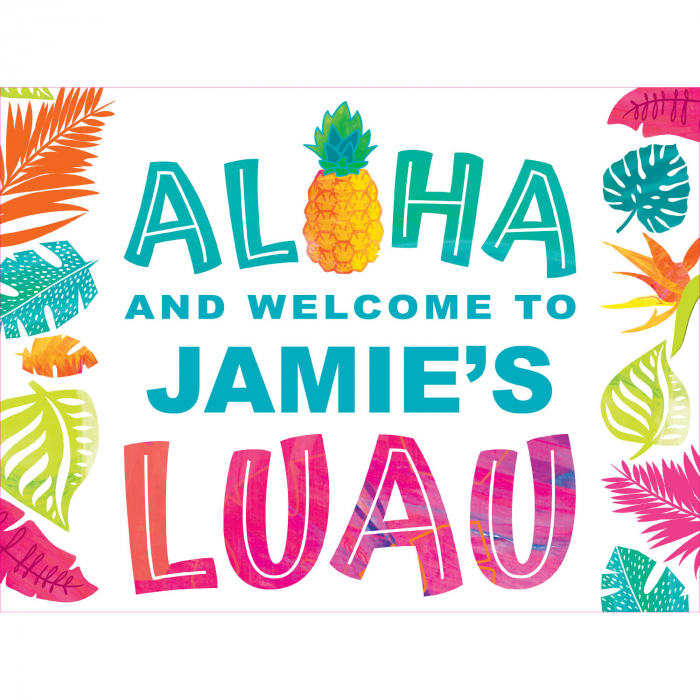 Personalized Luau Yard Sign (1 Piece(s))