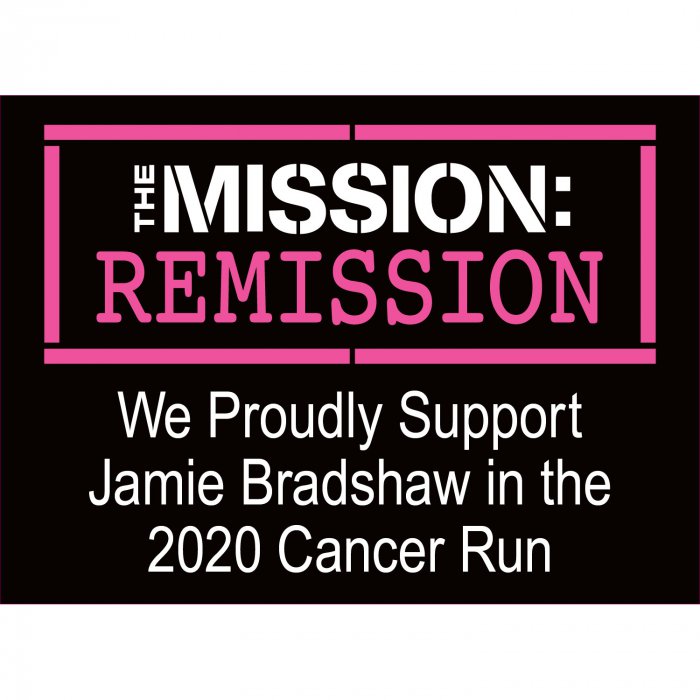 Personalized Cancer Remission Yard Sign (1 Piece(s))