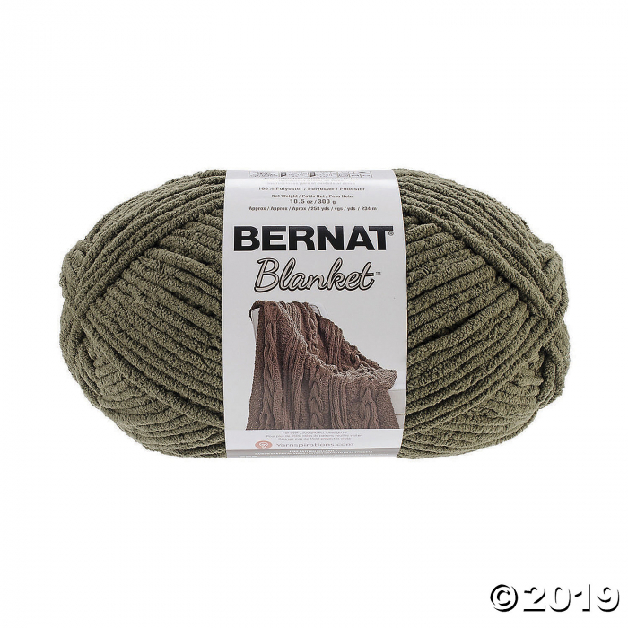 Bernat Blanket Big Ball Yarn-Olive 10.5oz (1 Piece(s))