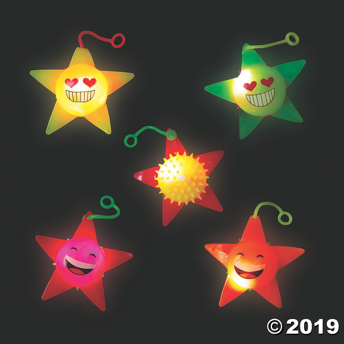 Emoji Star YoYo Balls (Per Dozen)