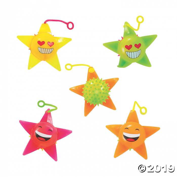 Emoji Star YoYo Balls (Per Dozen)