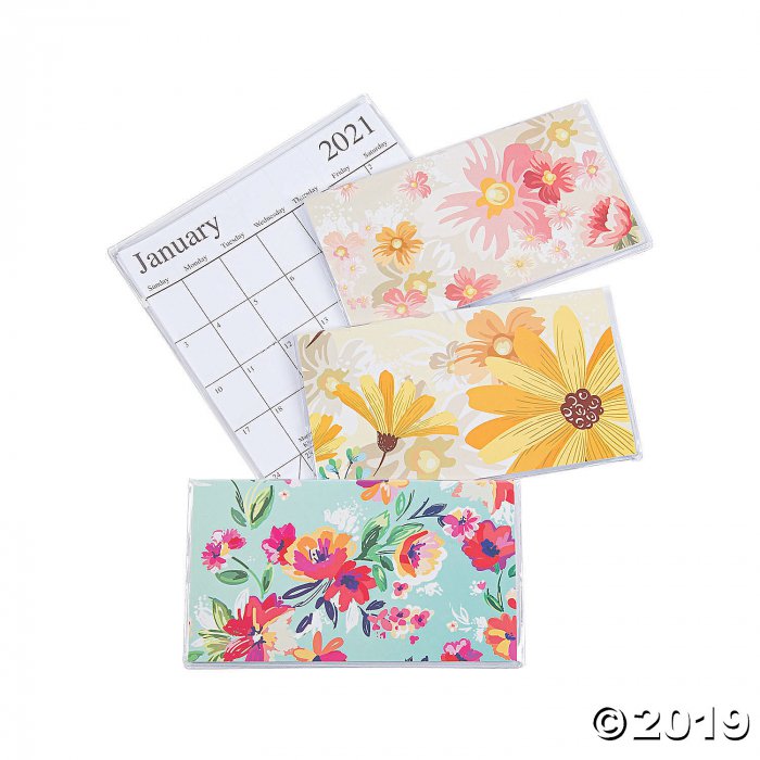 2020 - 2021 Floral Pocket Calendars (Per Dozen)