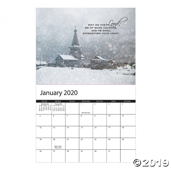 2020 Religious Wall Calendar (1 Piece(s))