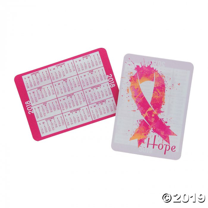 2018 Pink Ribbon Wallet Card Calendars (36 Piece(s))