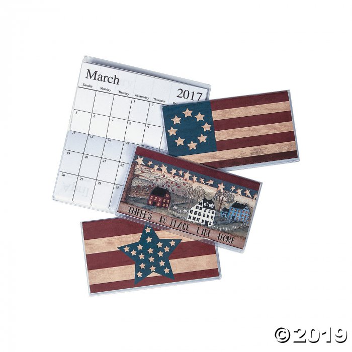2017 - 2018 Americana Pocket Calendars (Per Dozen)