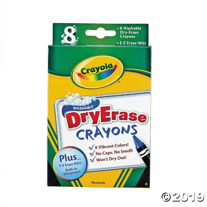 8-Color Crayola® Dry Erase Crayons (1 Set(s))