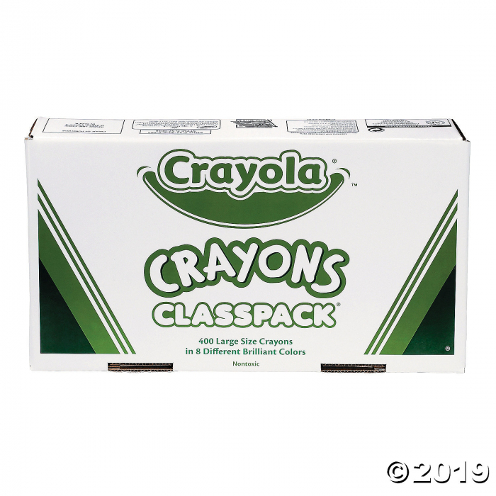 8-Color Crayola® Large Crayons Classpack - 400 Pc.