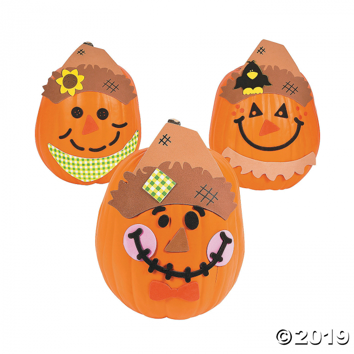Scarecrow Pumpkin Decorating Craft Kit (Makes 12)