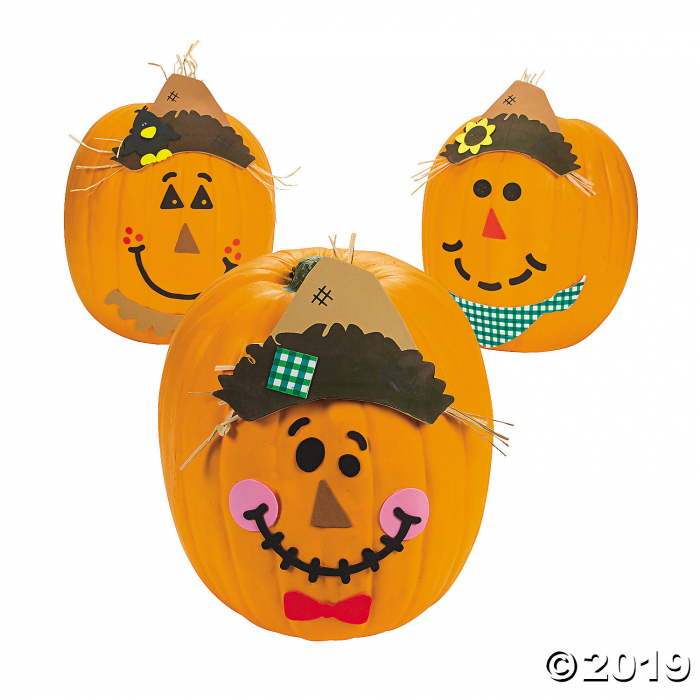 Scarecrow Pumpkin Decorating Craft Kit (Makes 12)