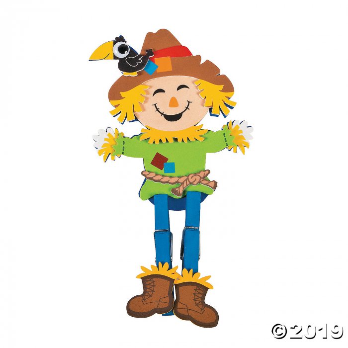 Scarecrow Clothespin Craft Kit (Makes 12)