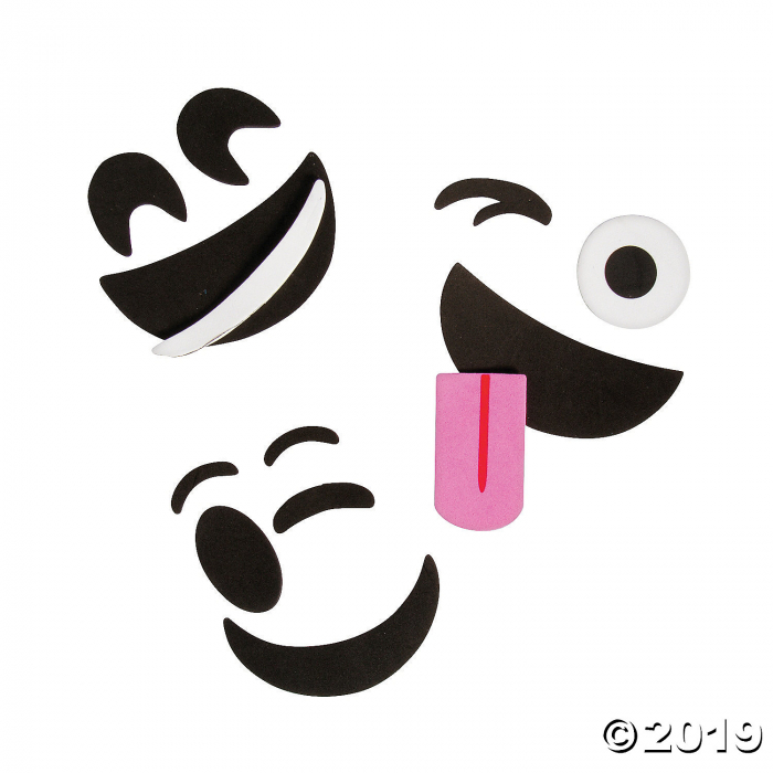 Emoji Pumpkin Decorating Craft Kit (Makes 12)