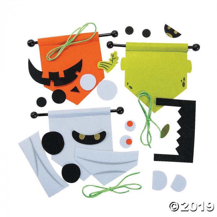 Mini Halloween Banner Craft Kit (Makes 12)