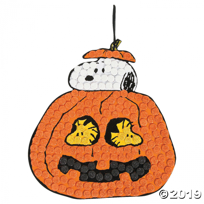 Peanuts® Halloween Glitter Mosaic Craft Kit (Makes 12)