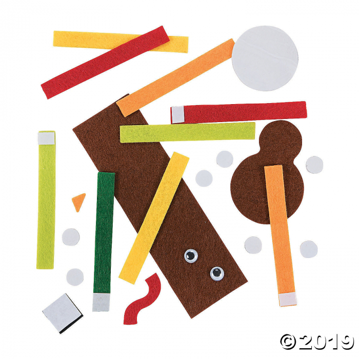 Turkey Napkin Ring Craft Kit (Makes 12)