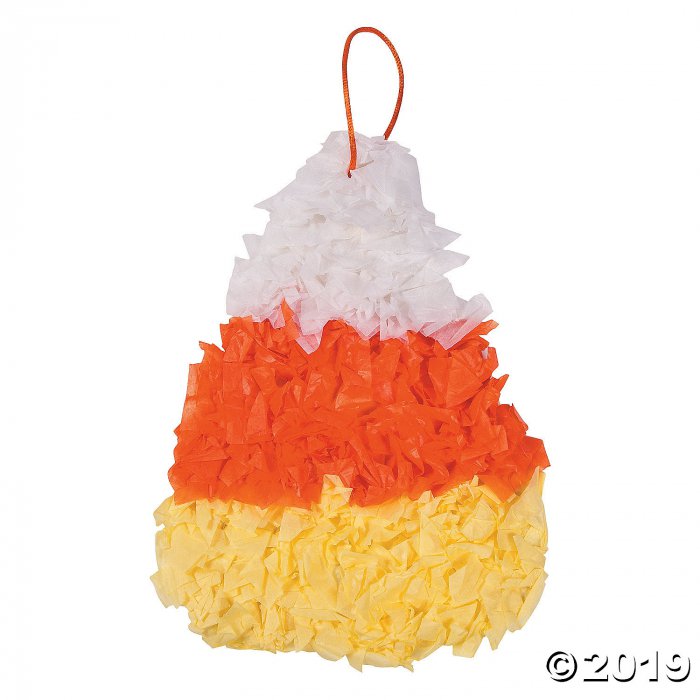Candy Corn Tissue Paper Craft Kit (Makes 12)