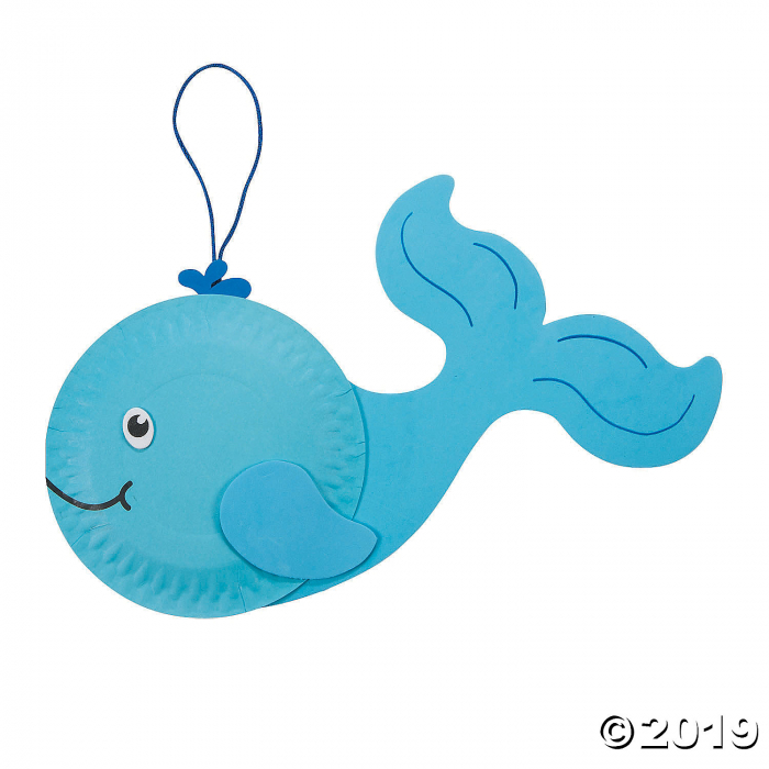 Paper Plate Whale Craft Kit (Makes 12)