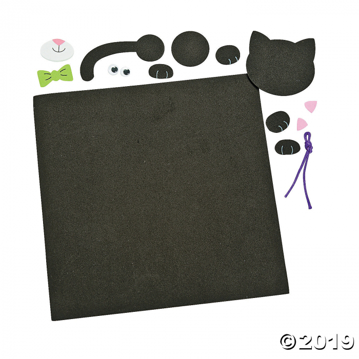 Black Cat Handprint Craft Kit (Makes 12)