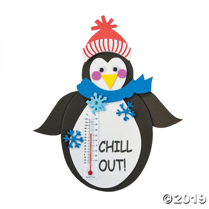 Penguin Thermometer Magnet Craft Kit (Makes 12)