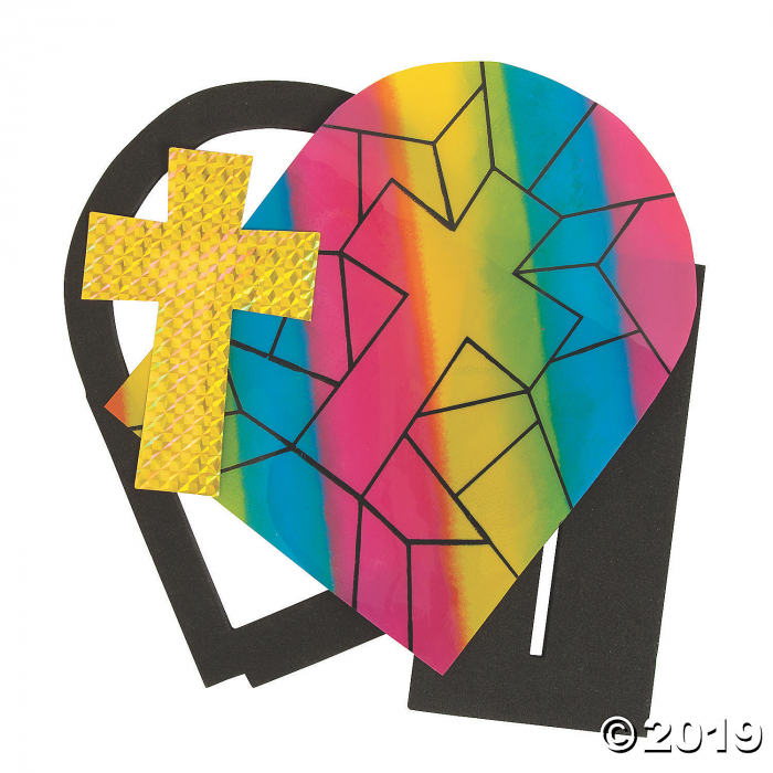 3D Stained Glass Window Craft Kit (Makes 12)