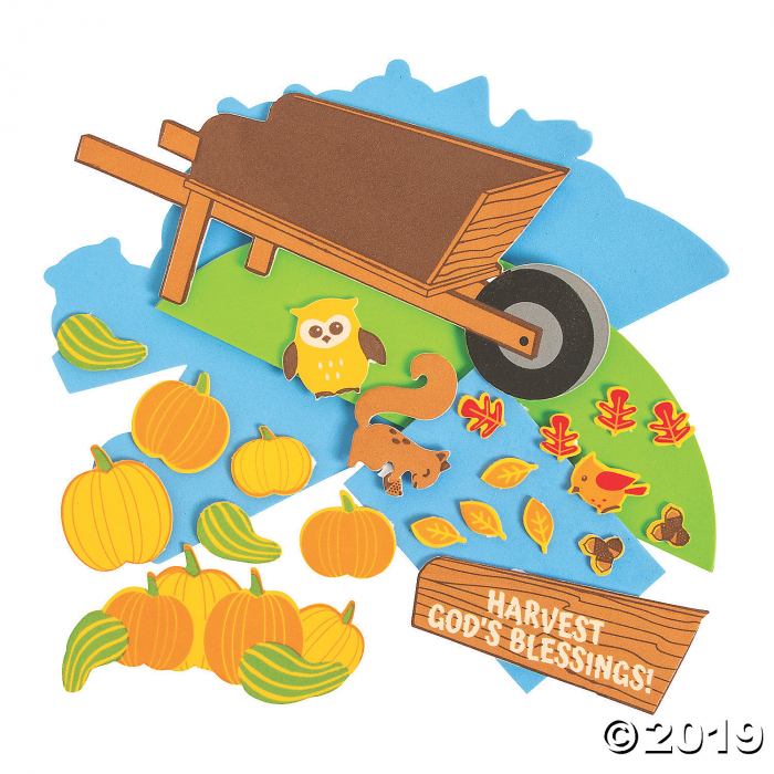 Religious Harvest Wheelbarrow Craft Kit (Makes 12)