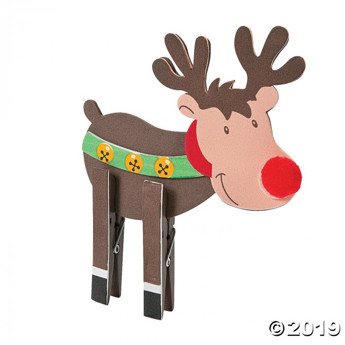 Reindeer Clothespin Craft Kit (Makes 12)