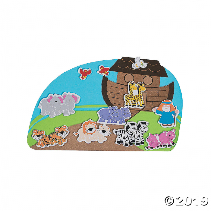 Noah's Ark Foam Sticker Scenes (Makes 12)