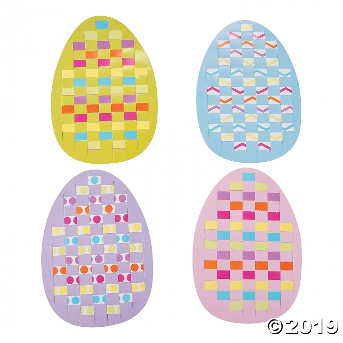 Easter Egg Weaving Mat Craft Kit (Makes 24)