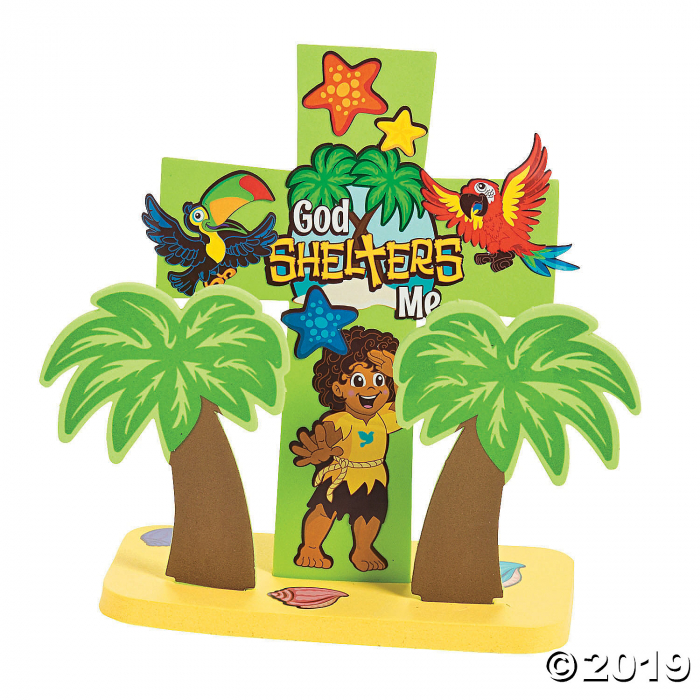 3D Island VBS Cross Stand-Up Craft Kit (Makes 12)