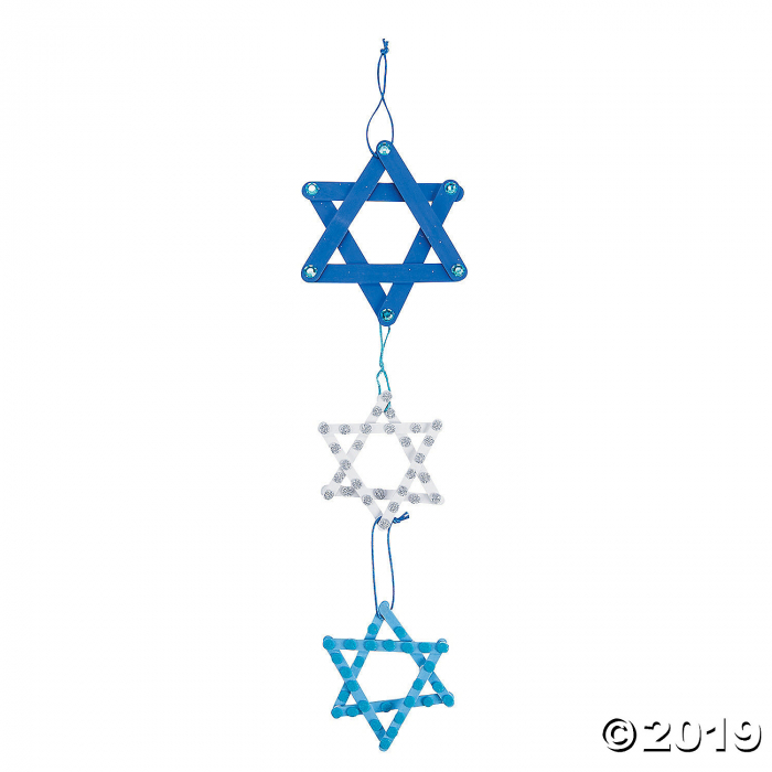 Star of David Craft Stick Mobile Craft Kit (Makes 12)