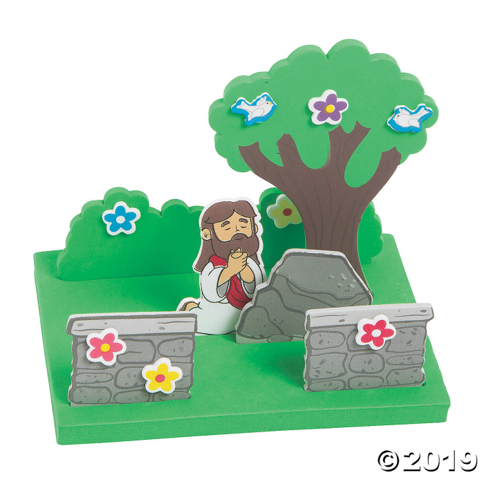 3D Jesus in the Garden Craft Kit (Makes 12)