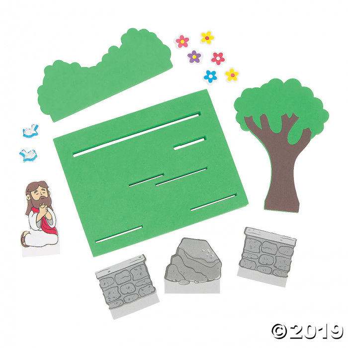 3D Jesus in the Garden Craft Kit (Makes 12)