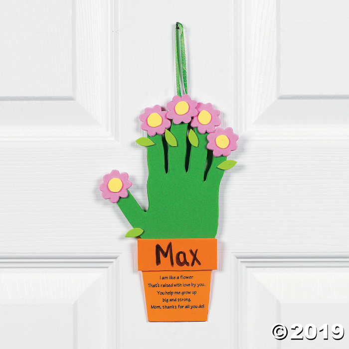 Handprint Flowers & Flowerpot For Mom Craft Kit (Makes 12)