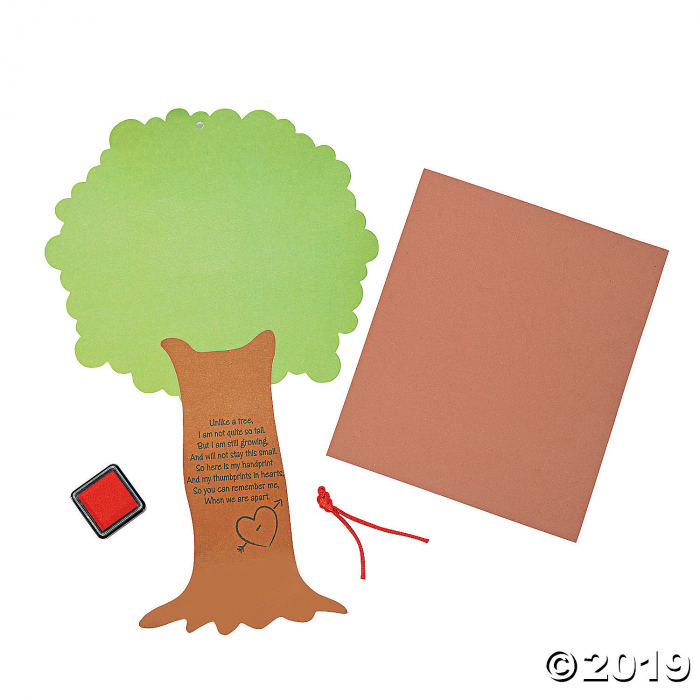 Valentine Tree Thumbprint Poem Craft Kit (Makes 12)