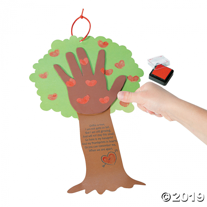 Valentine Tree Thumbprint Poem Craft Kit (Makes 12)