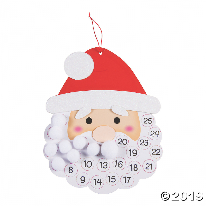 Santa Claus Advent Calendar Craft Kit (Makes 1)