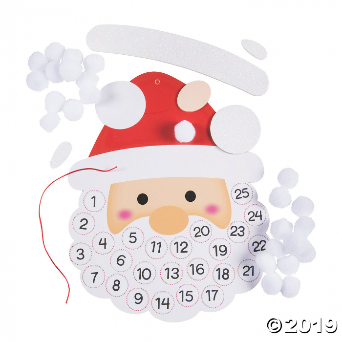 Santa Claus Advent Calendar Craft Kit (Makes 1)
