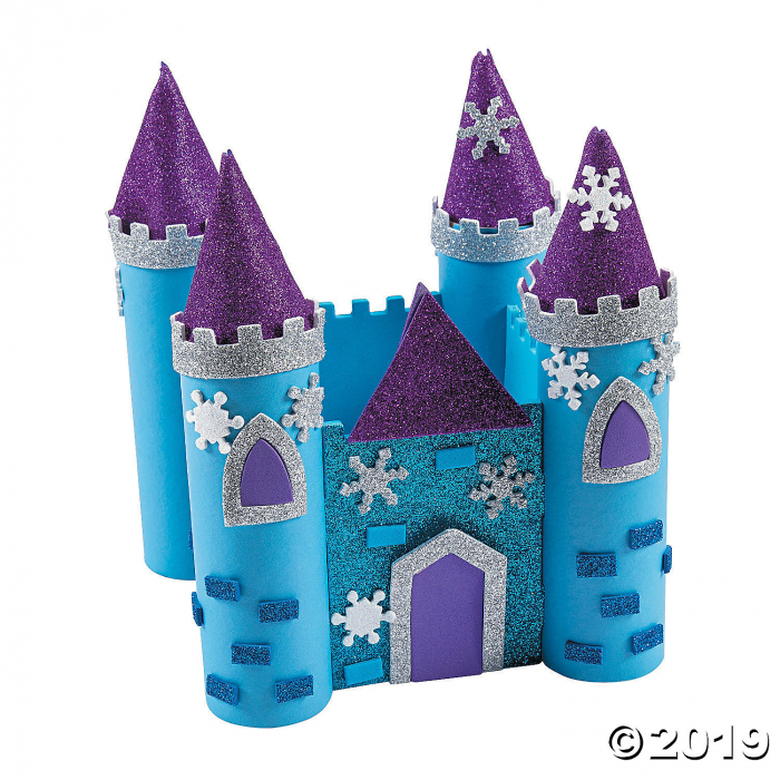 3D Winter Castle Craft Kit (Makes 6)