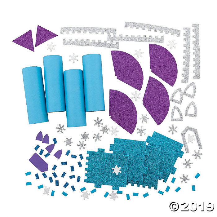 3D Winter Castle Craft Kit (Makes 6)