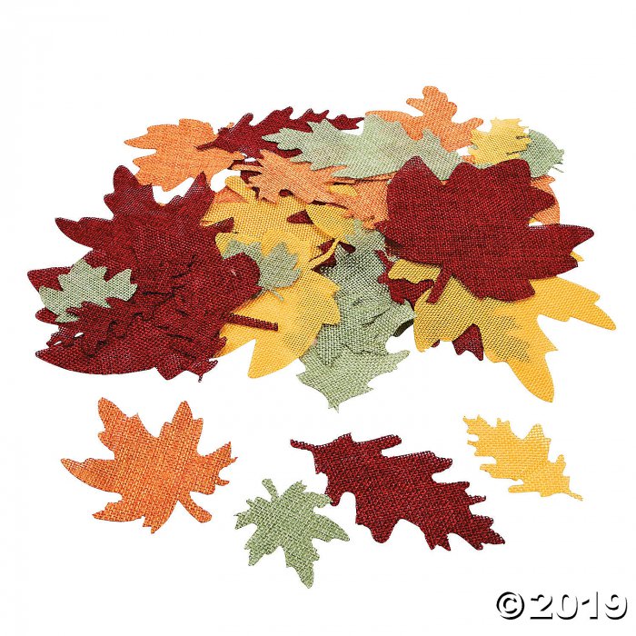 Burlap Leaf Shapes (50 Piece(s))