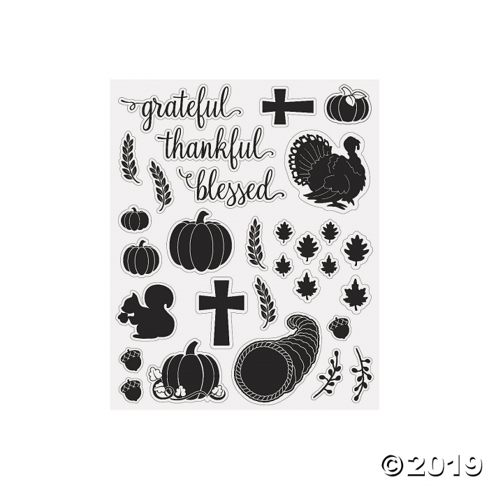 Thankful Blessed Mason Jar Decals (24 Piece(s)) Thankful Blessed Mason Jar Decals (24 Piece(s))