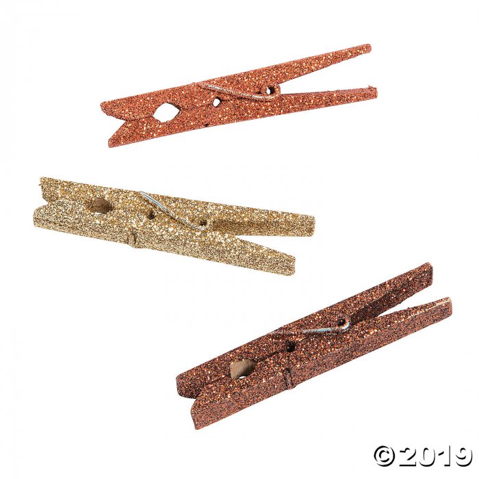 Fall Glitter Clothespins (48 Piece(s))