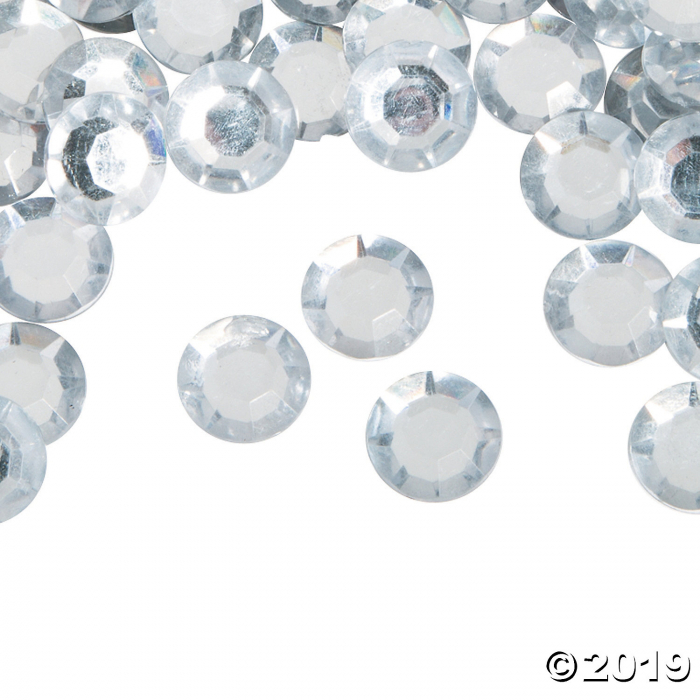 Silver Faceted Round Gems - Large (450 Piece(s)) Silver Faceted Round Gems - Large (450 Piece(s))