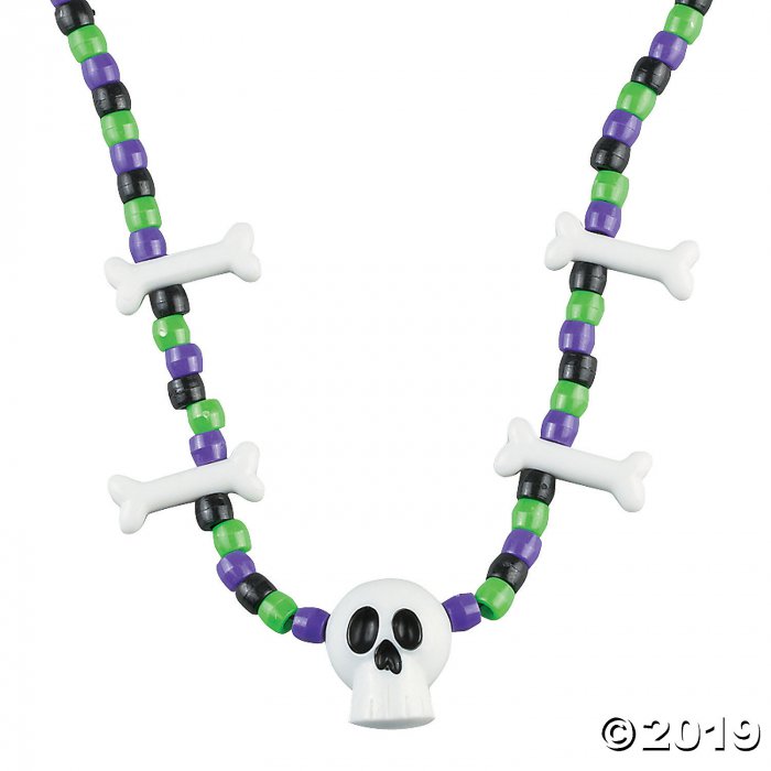 Voodoo Witch Doctor Skeleton Joke Bone Necklace