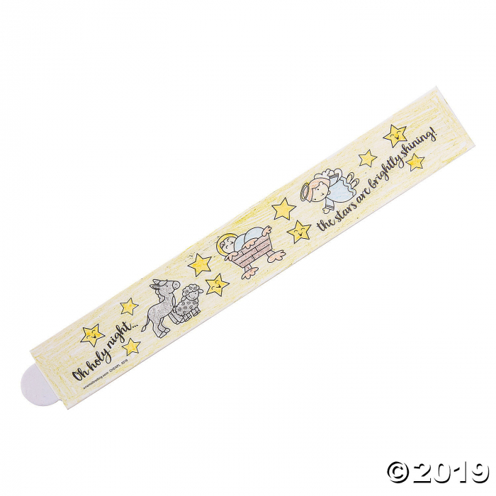 Color Your Own Nativity Bracelets - 48 Pc.